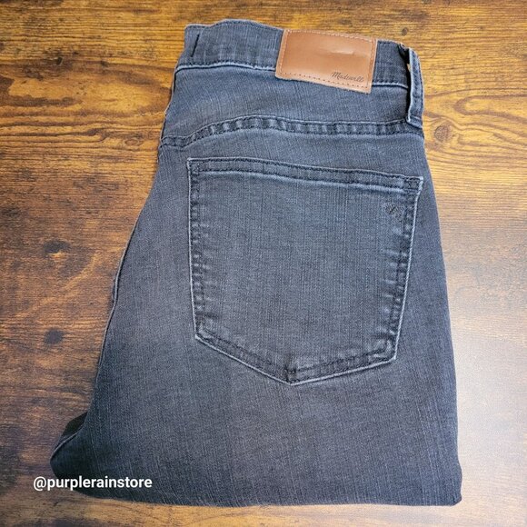 Madewell Jeans 27 Skinny 9" High Rise Black Sea Wash H2230 Tummy Control Stretch - Picture 3 of 13
